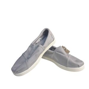 TOMS Men's Alpargata FWD Slip-On Shoes Ultimate Drizzle Grey Loafers Size 8 NWOB